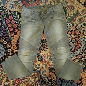 Balmain Moto Jeans size 40